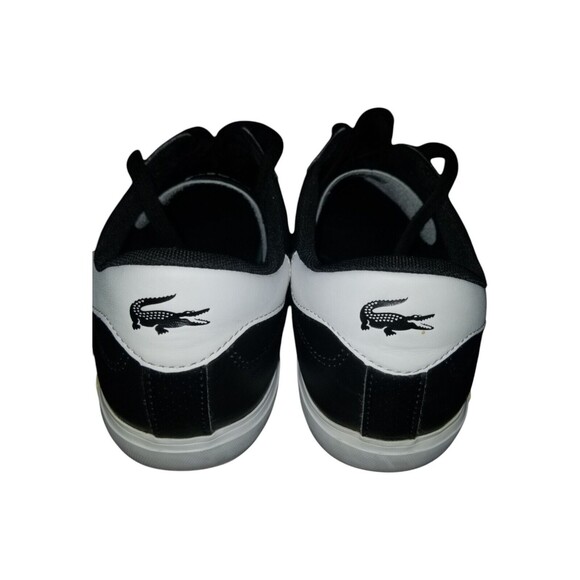 Lacoste Men's  BL 21 Synthetic Leather Shoes 7-40SMA0060312 - Black/White - Picture 8 of 11